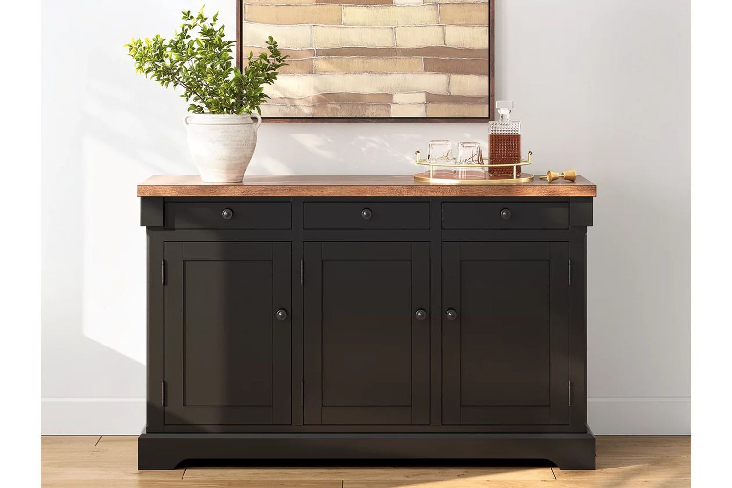 Wildenauer Dining Buffet In Brown and Black D63480