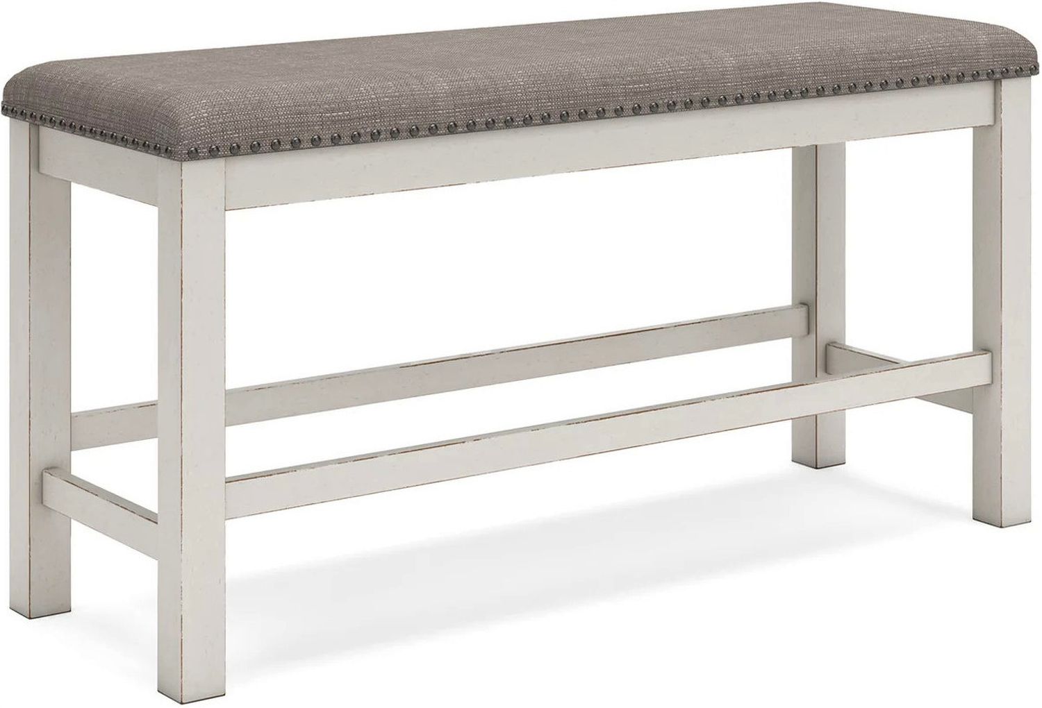 Robbinsdale 49 Inch Counter Height Dining Bench In Antique White D64209