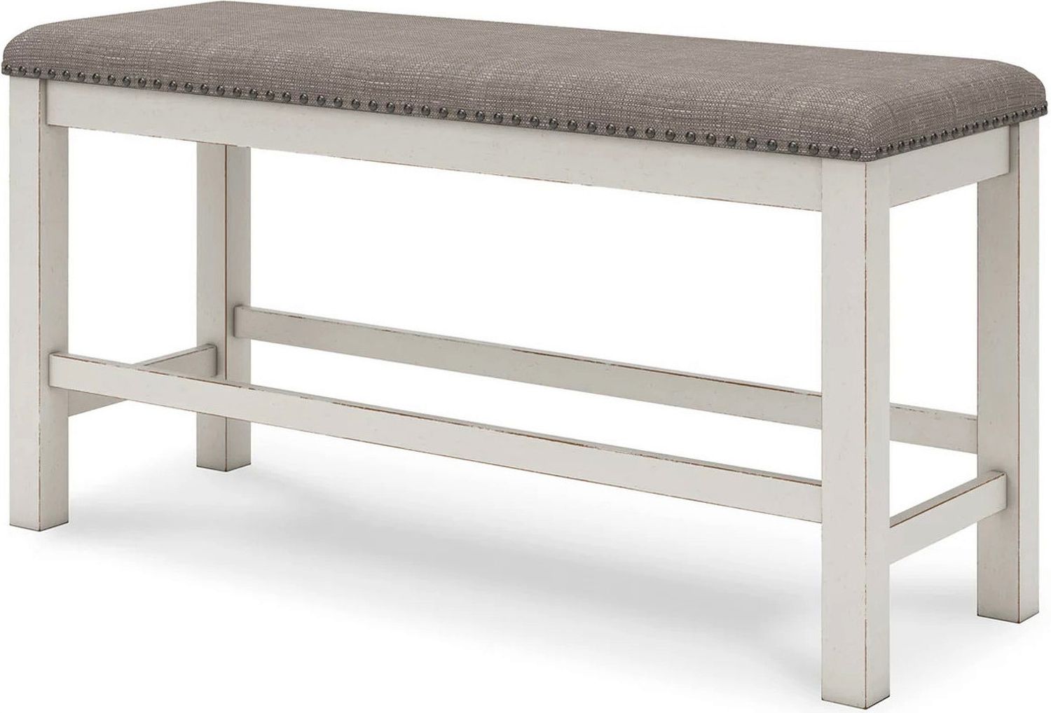 Robbinsdale 49 Inch Counter Height Dining Bench In Antique White D64209