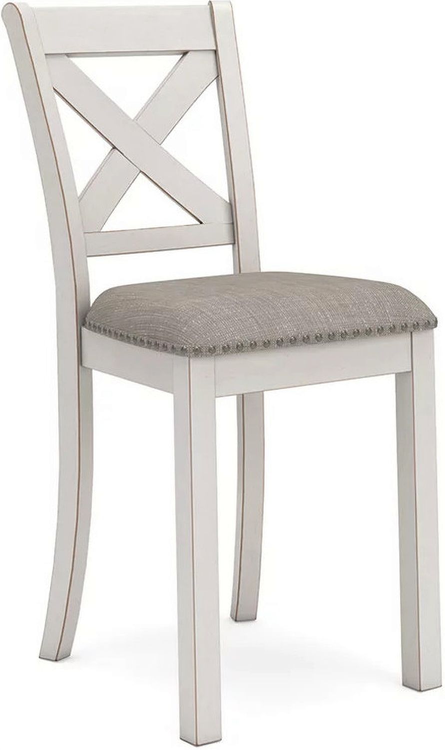 Robbinsdale Counter Height Barstool Set of 2 In Antique White D642124