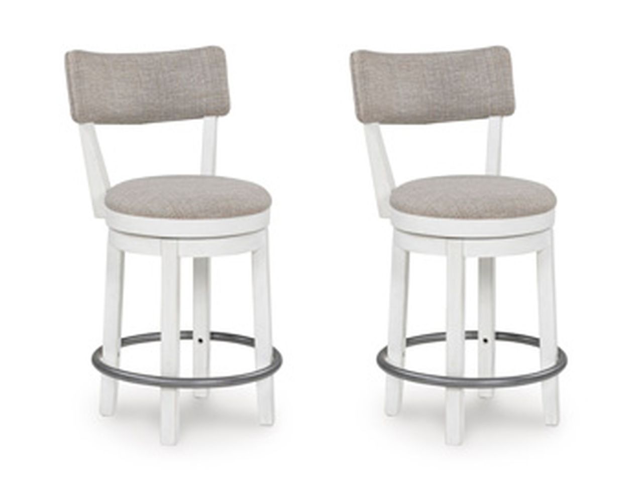 Robbinsdale 37 Inch Counter Height Barstool Set of 2 In Antique White D642224