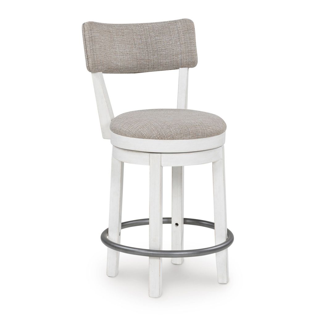 Robbinsdale 37 Inch Counter Height Barstool Set of 2 In Antique White D642224