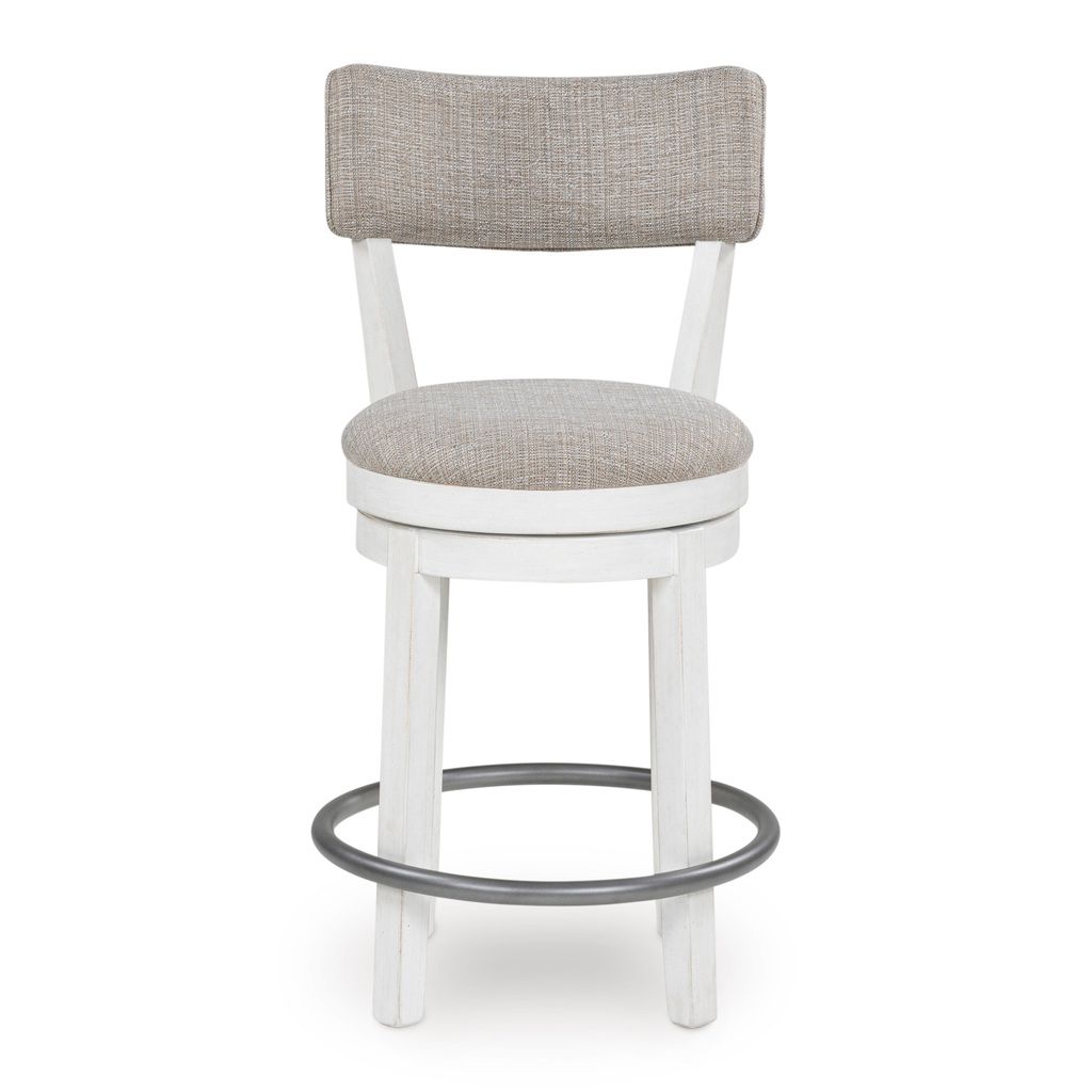 Robbinsdale 37 Inch Counter Height Barstool Set of 2 In Antique White D642224