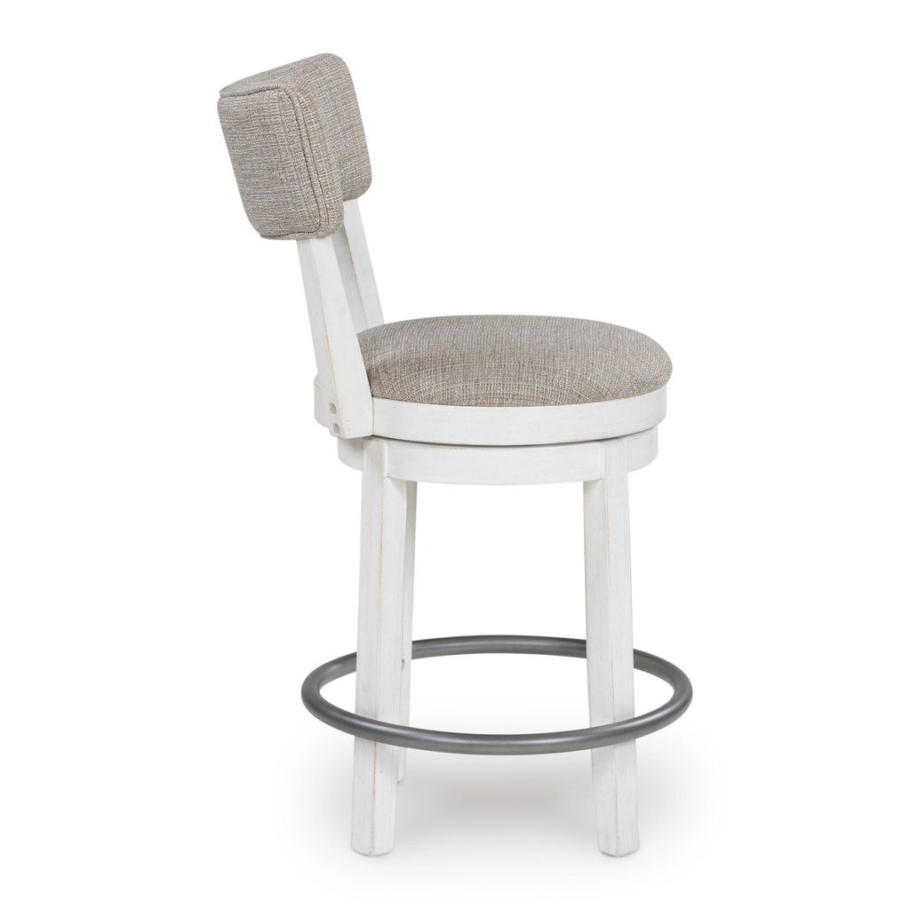 Robbinsdale 37 Inch Counter Height Barstool Set of 2 In Antique White D642224