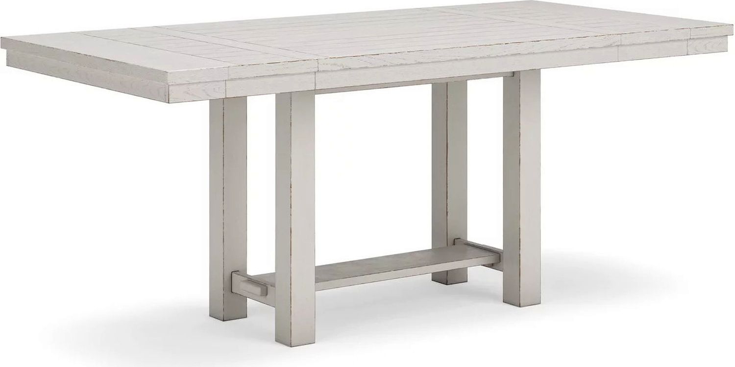 Robbinsdale Counter Height Dining Extension Table In Antique White D64232