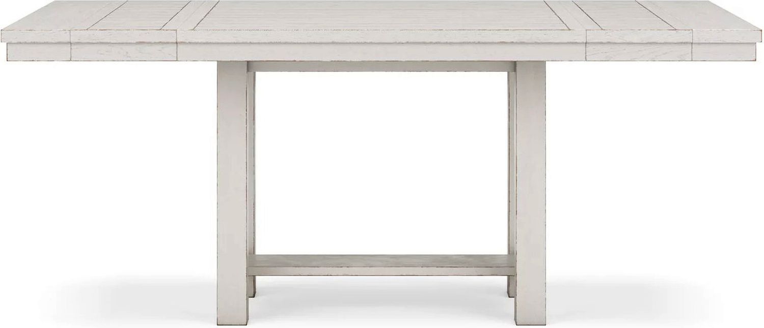 Robbinsdale Counter Height Dining Extension Table In Antique White D64232