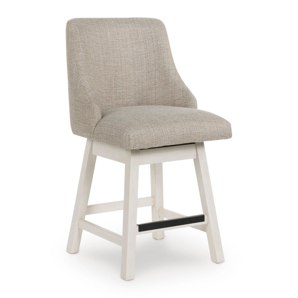 Robbinsdale 38 Inch Counter Height Barstool Set of 2 In Antique White D642324