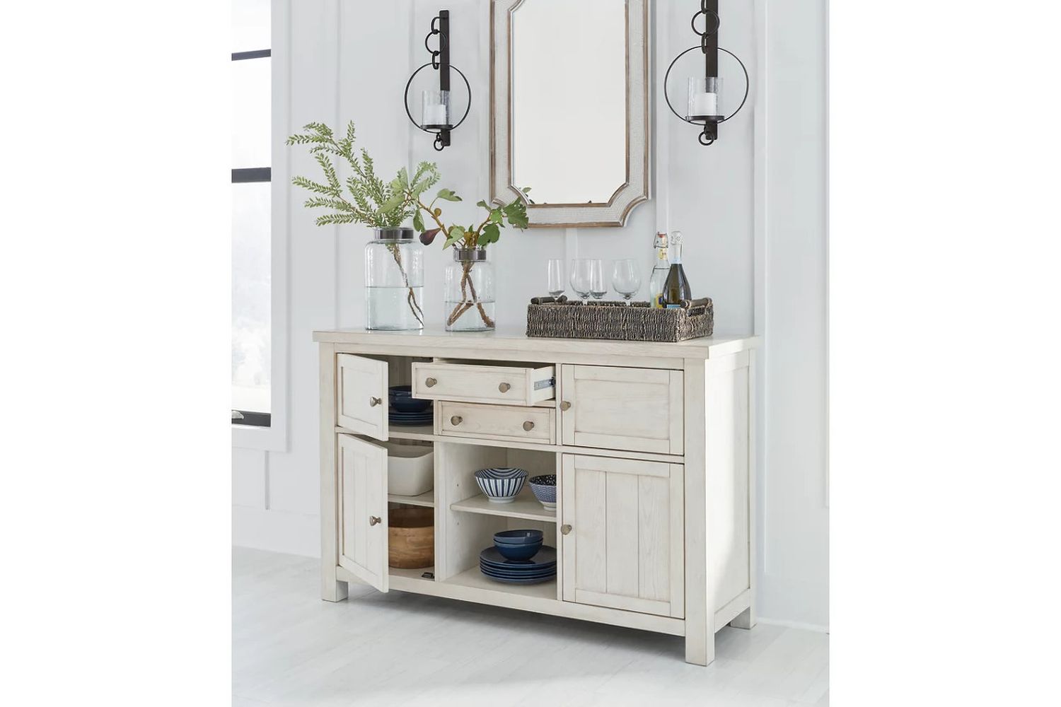 Robbinsdale Dining Server In Antique White D64260