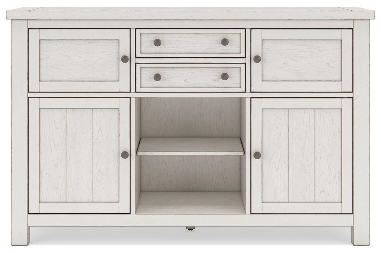 Robbinsdale Dining Room Set In Antique White D642D3