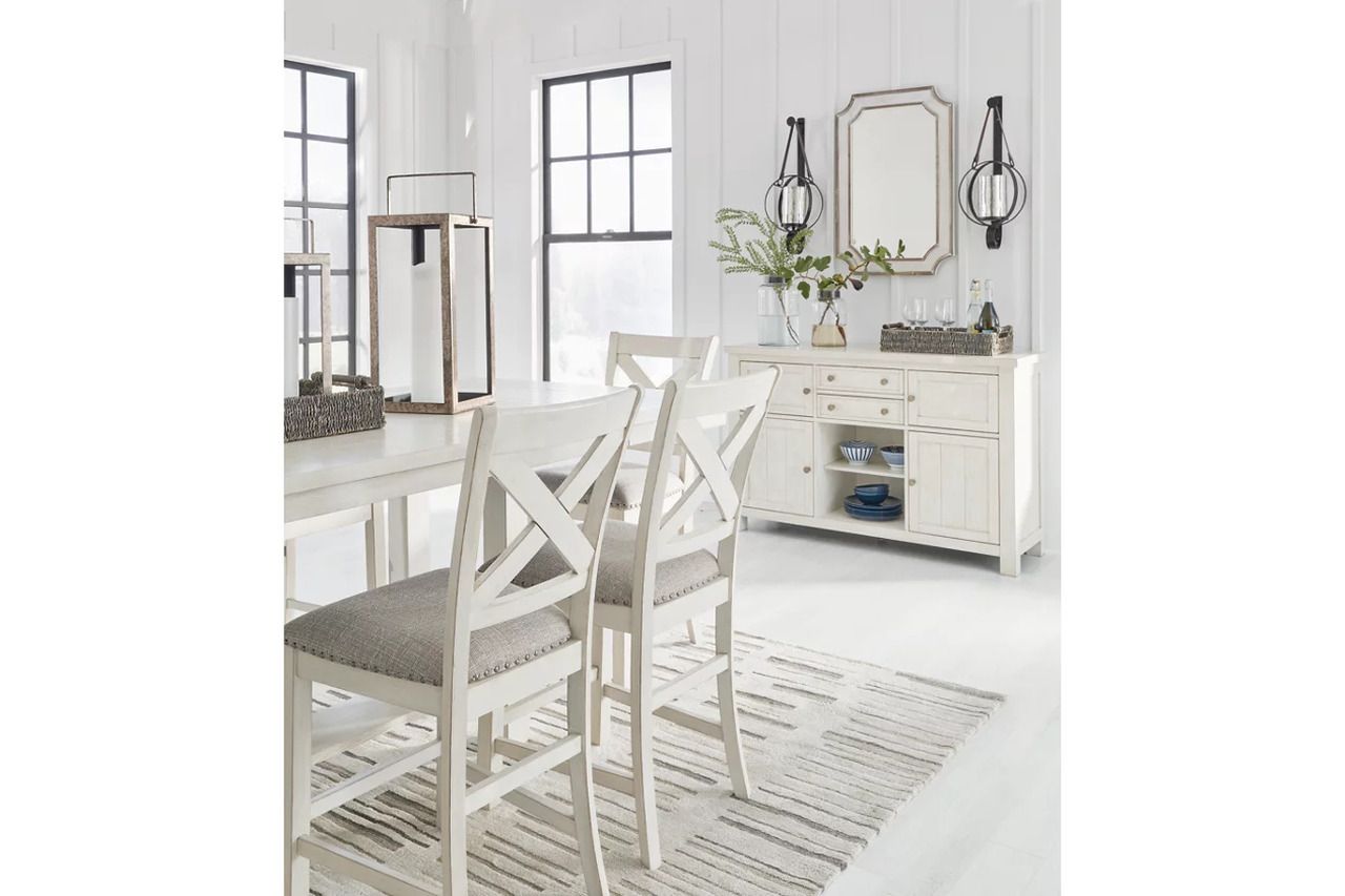 Robbinsdale Dining Room Set In Antique White D642D3