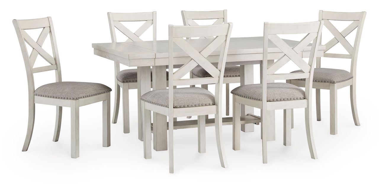 Robbinsdale Dining Room Set In Antique White D642D3