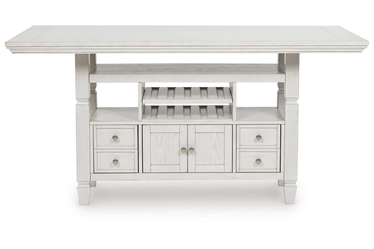 Robbinsdale Counter Height Dining Table In Antique White D642D7