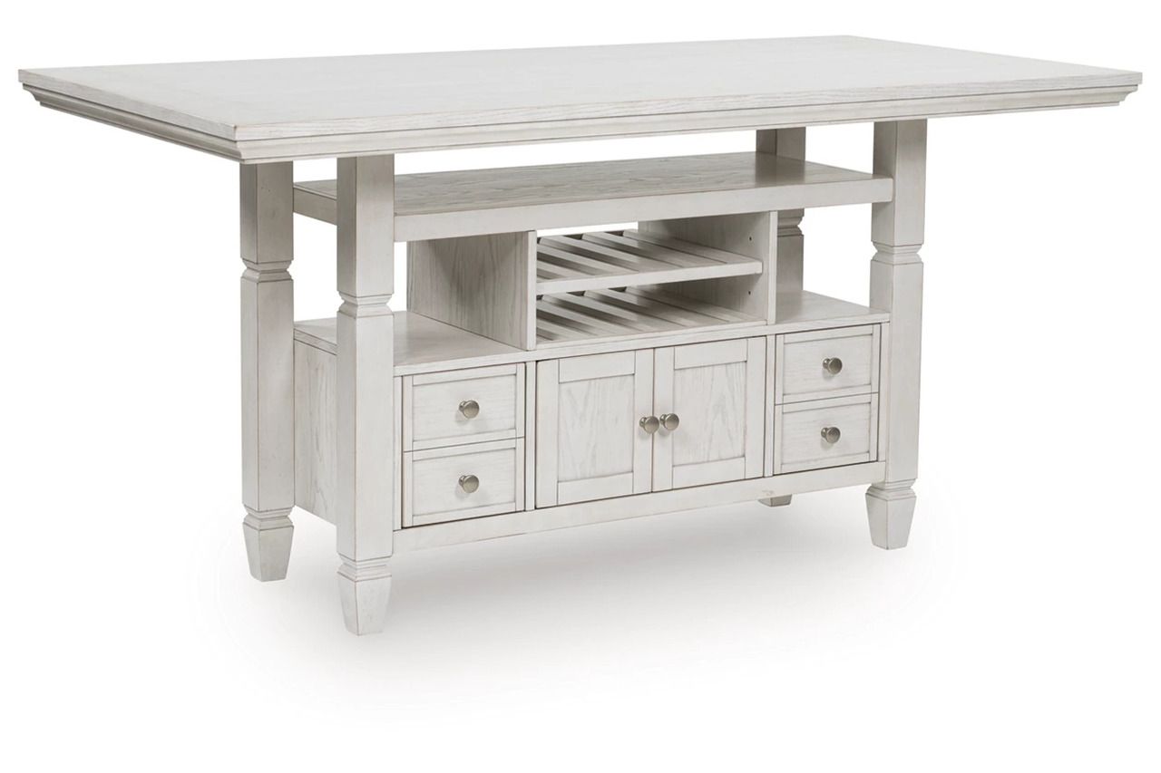 Robbinsdale Counter Height Dining Table In Antique White D642D7