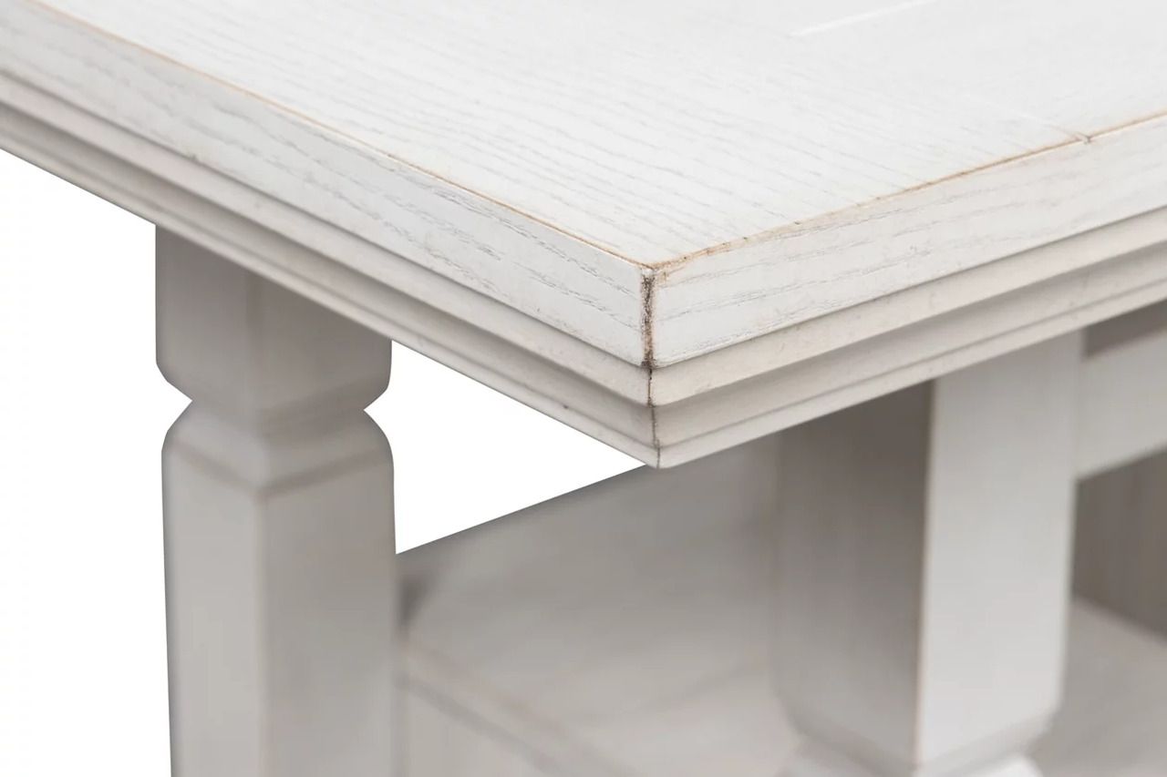 Robbinsdale Counter Height Dining Table In Antique White D642D7