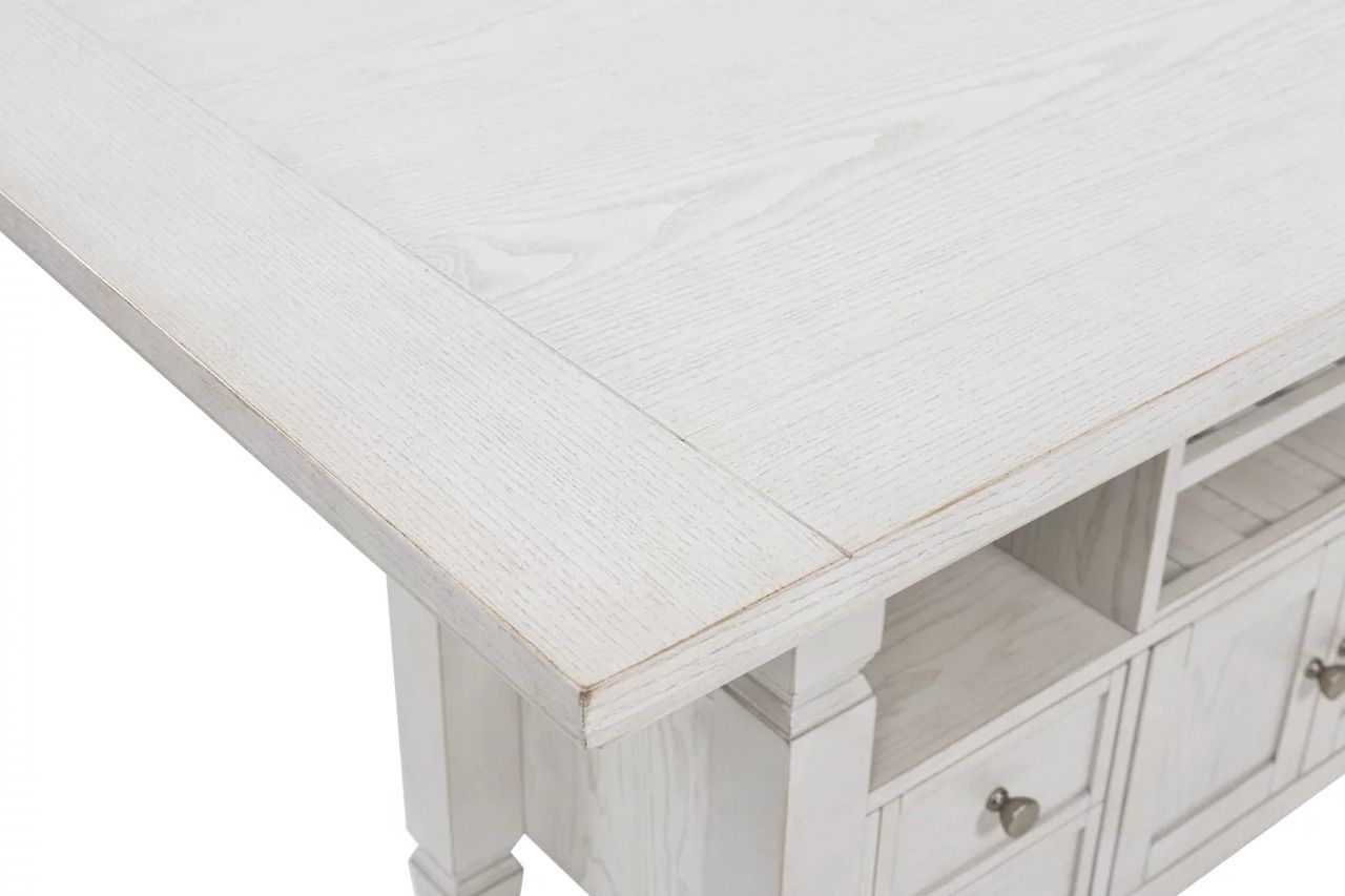 Robbinsdale Counter Height Dining Table In Antique White D642D7