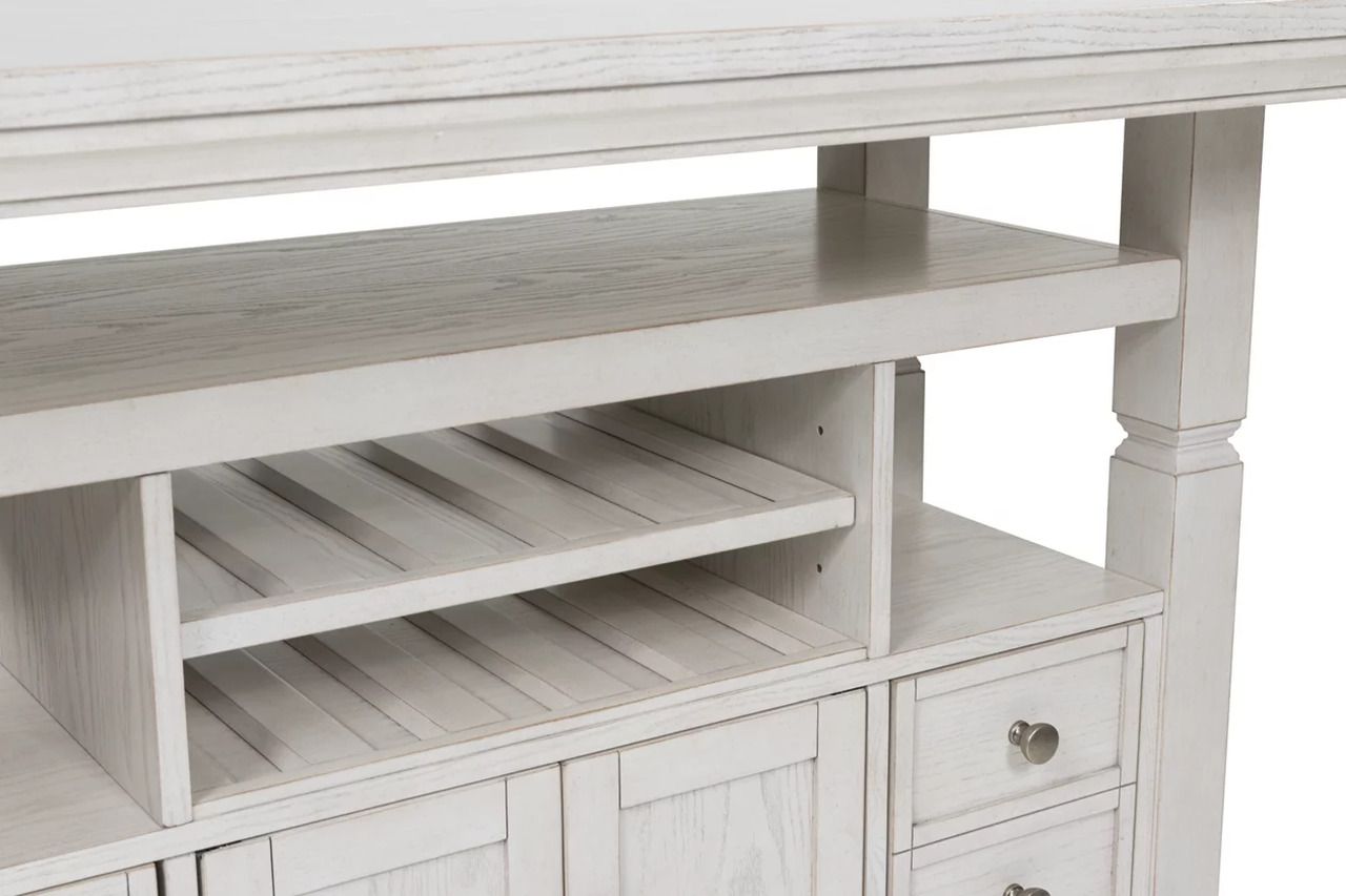 Robbinsdale Counter Height Dining Table In Antique White D642D7