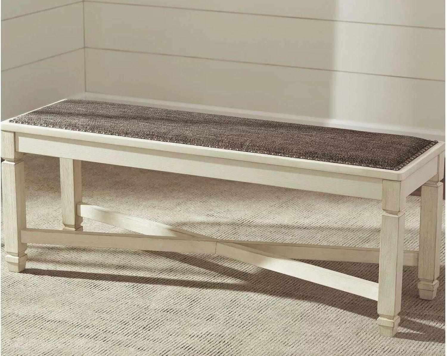 Bolanburg Two-tone Large Upholstered Dining Bench D64700