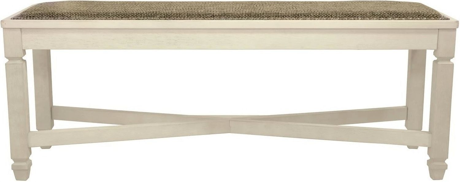Bolanburg Two-tone Large Upholstered Dining Bench D64700