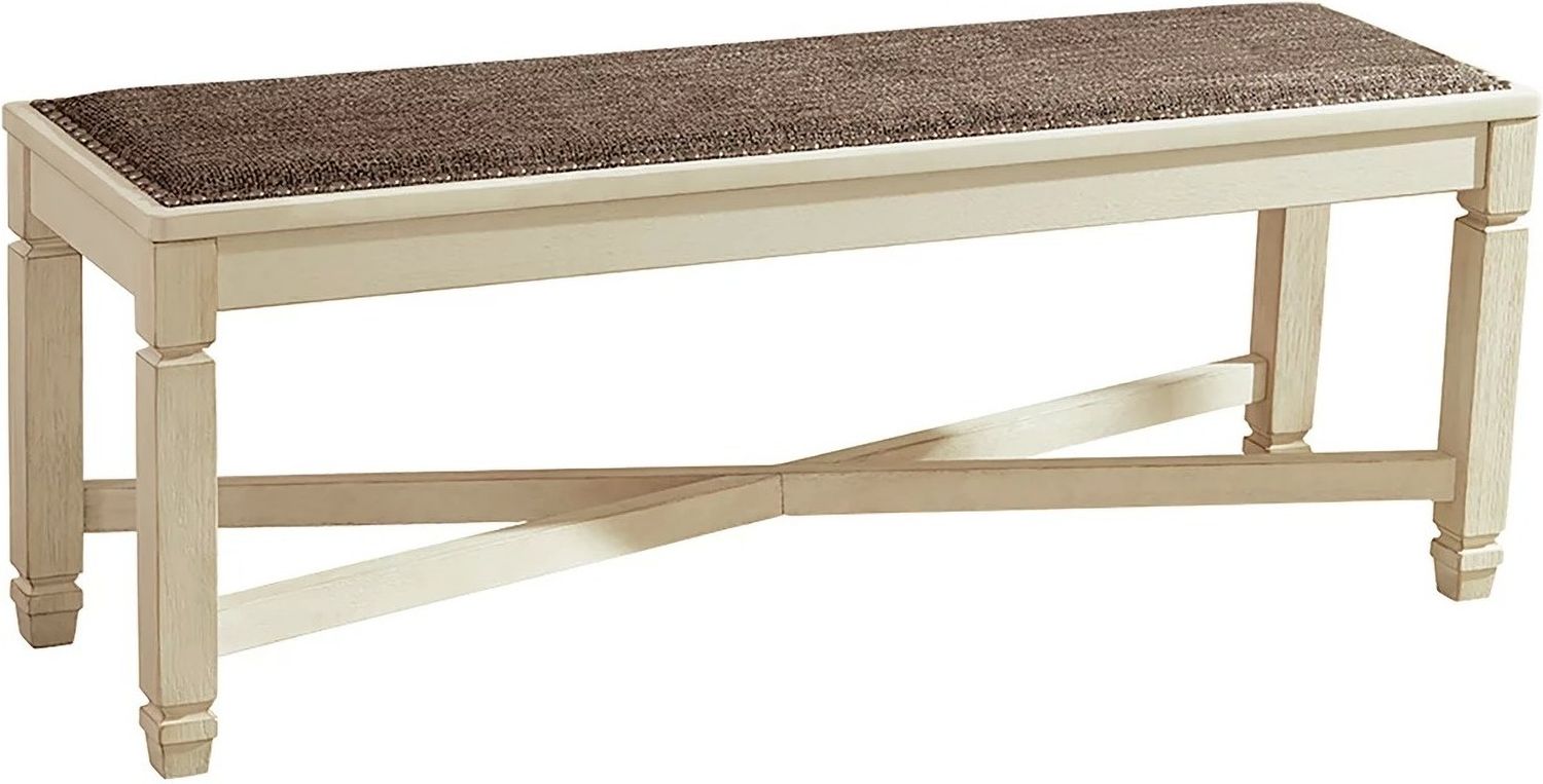 Bolanburg Two-tone Large Upholstered Dining Bench D64700