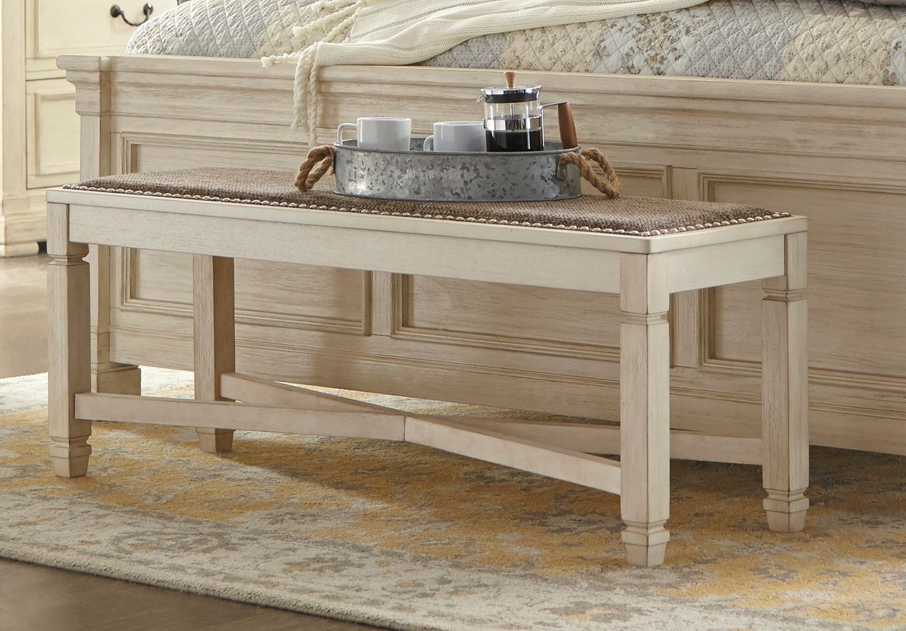 Bolanburg Two-tone Large Upholstered Dining Bench D64700