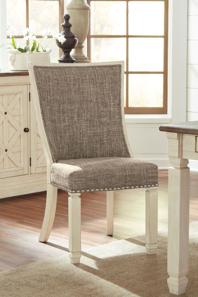 Bolanburg Two-Tone Dining Upholstered Side Chair Set of 2 D64702