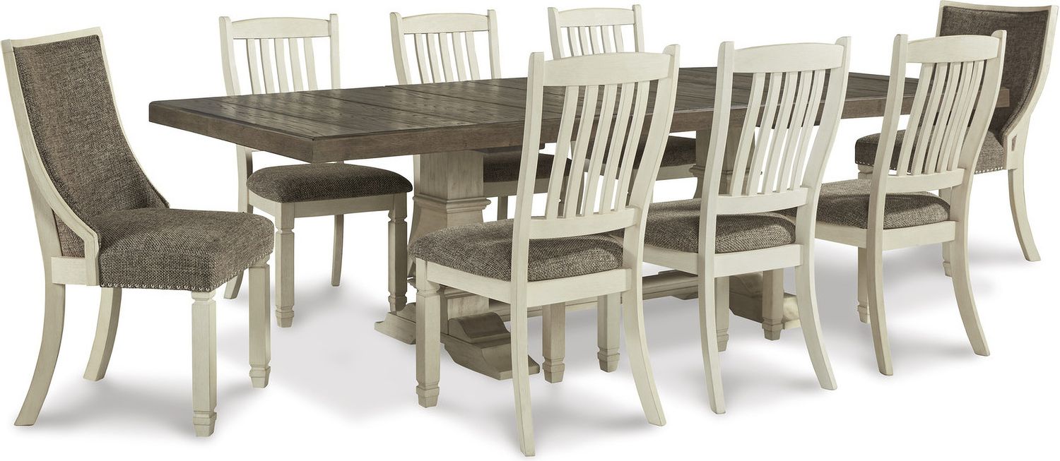 Bolanburg Two-Tone Dining Upholstered Side Chair Set of 2 D64702