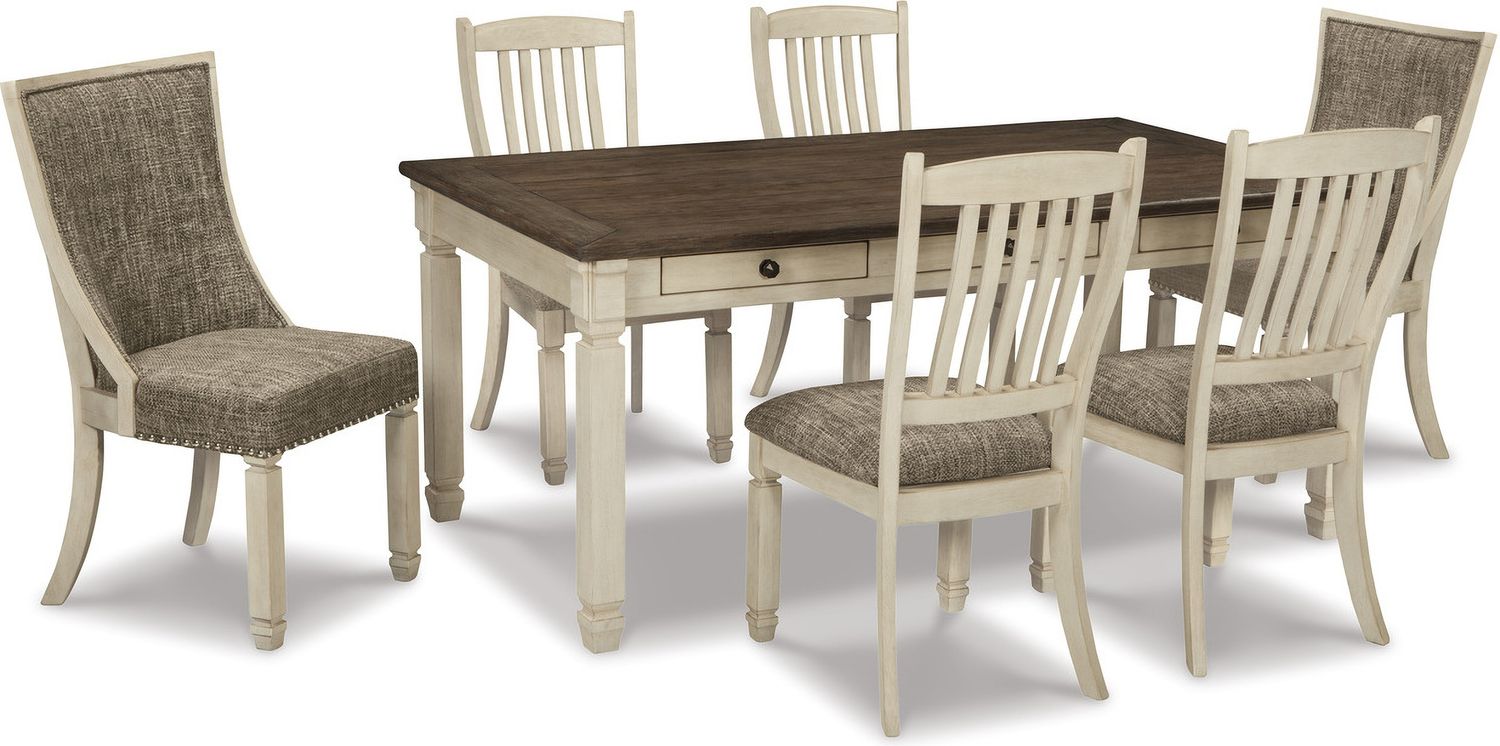 Bolanburg Two-Tone Dining Upholstered Side Chair Set of 2 D64702
