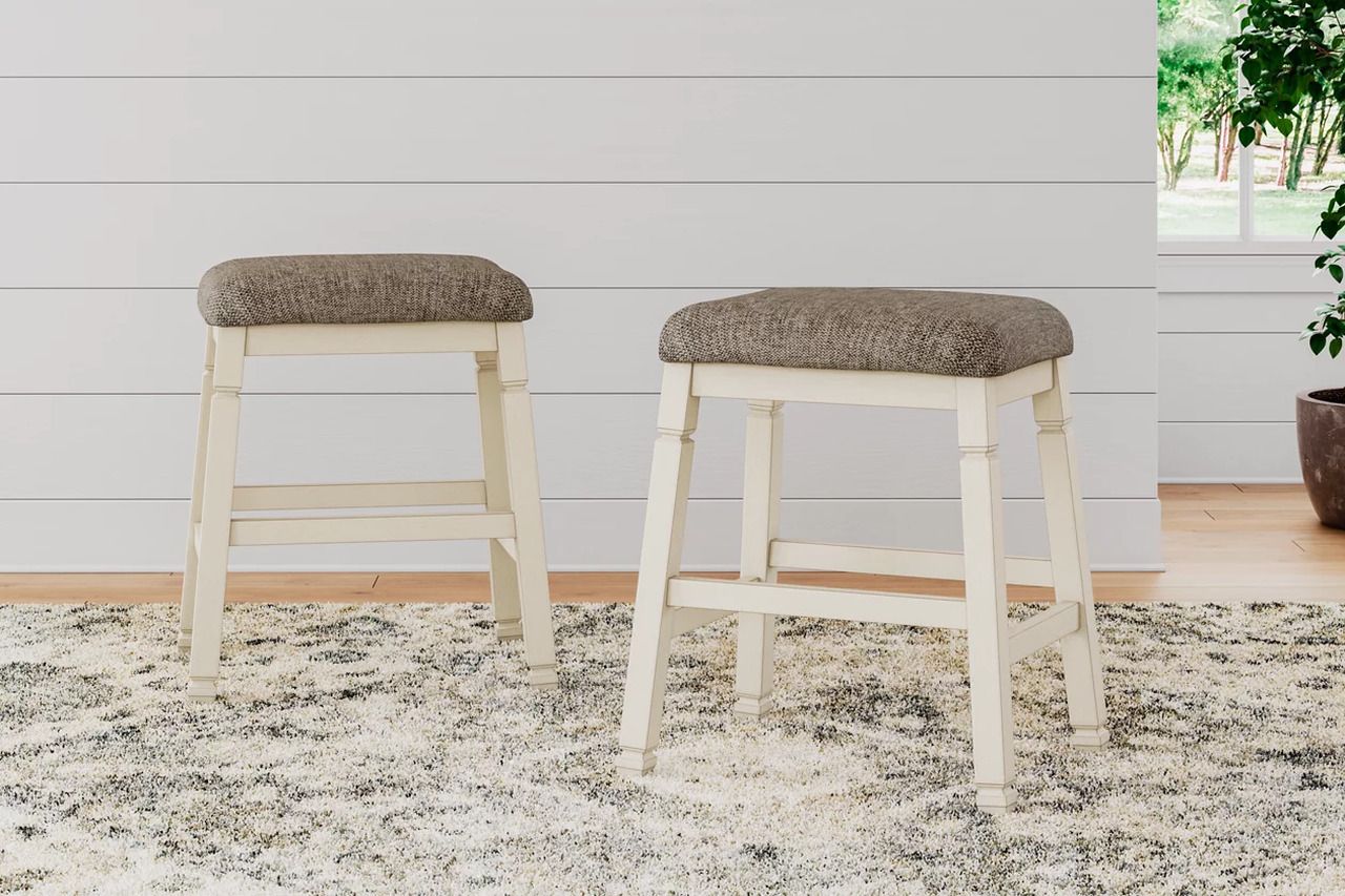 Bolanburg Two-tone Upholstered Stool Set of 2 D647024