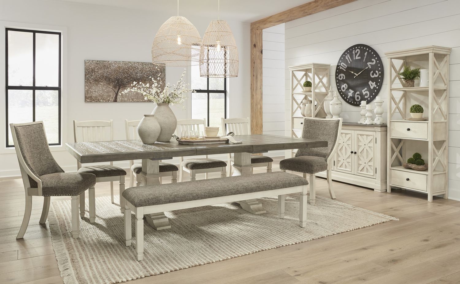 Bolanburg Two Tone 65 Inch Dining Bench D64708