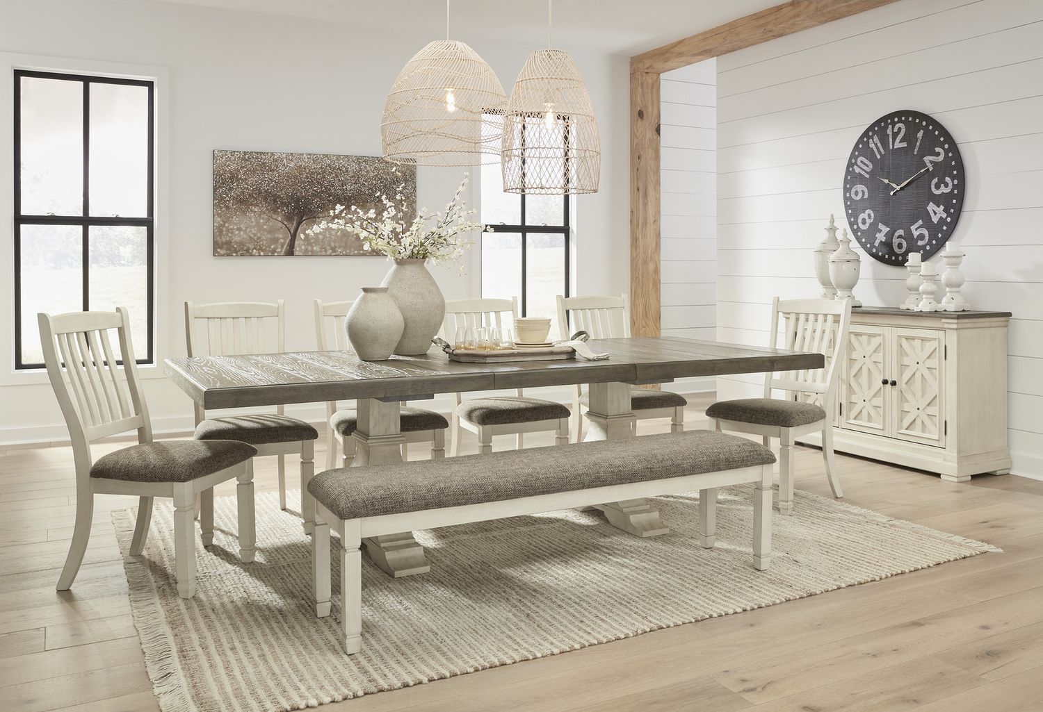 Bolanburg Two Tone 65 Inch Dining Bench D64708