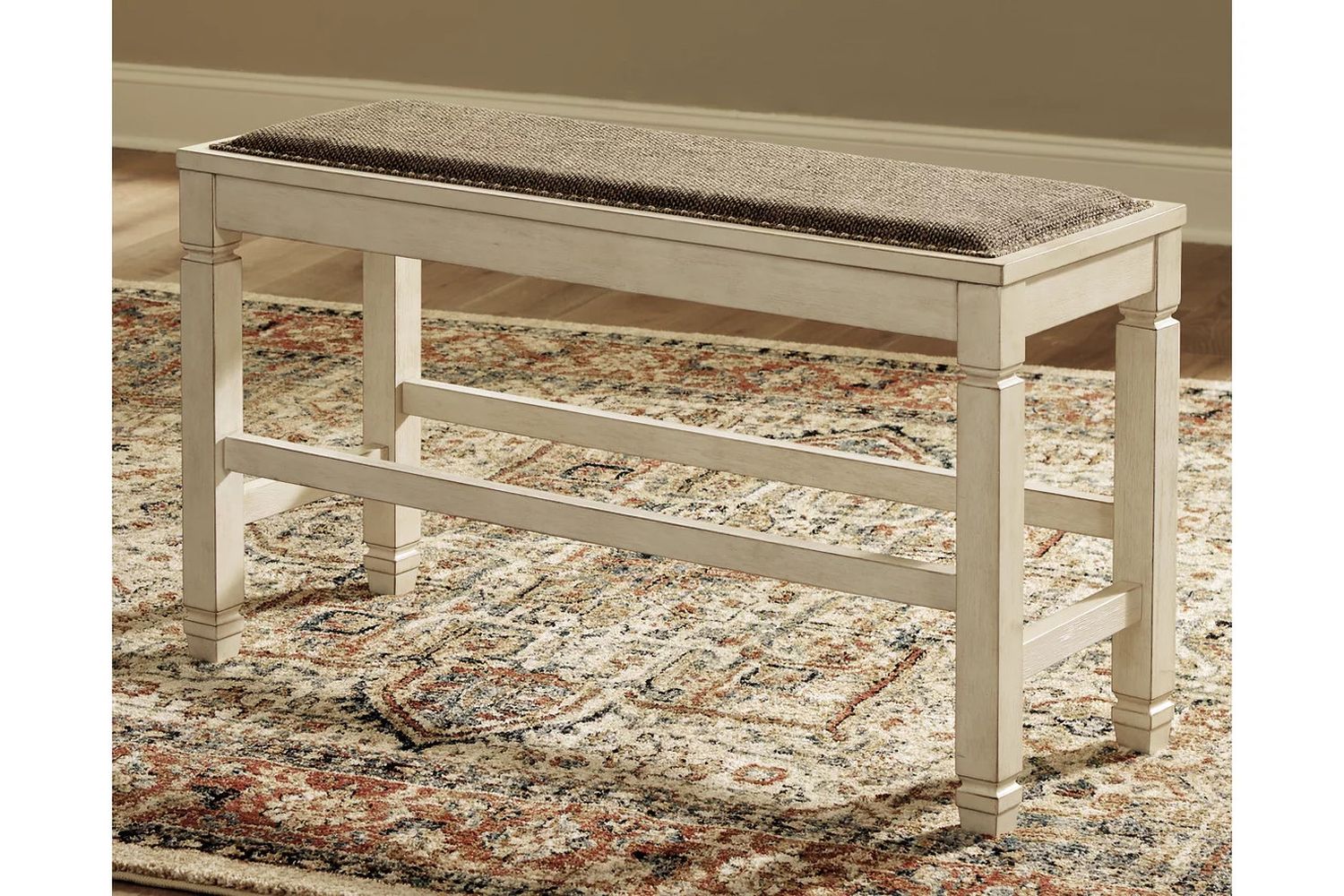 Bolanburg Two-tone Double Counter Upholstered Bench (1/CN) D64709