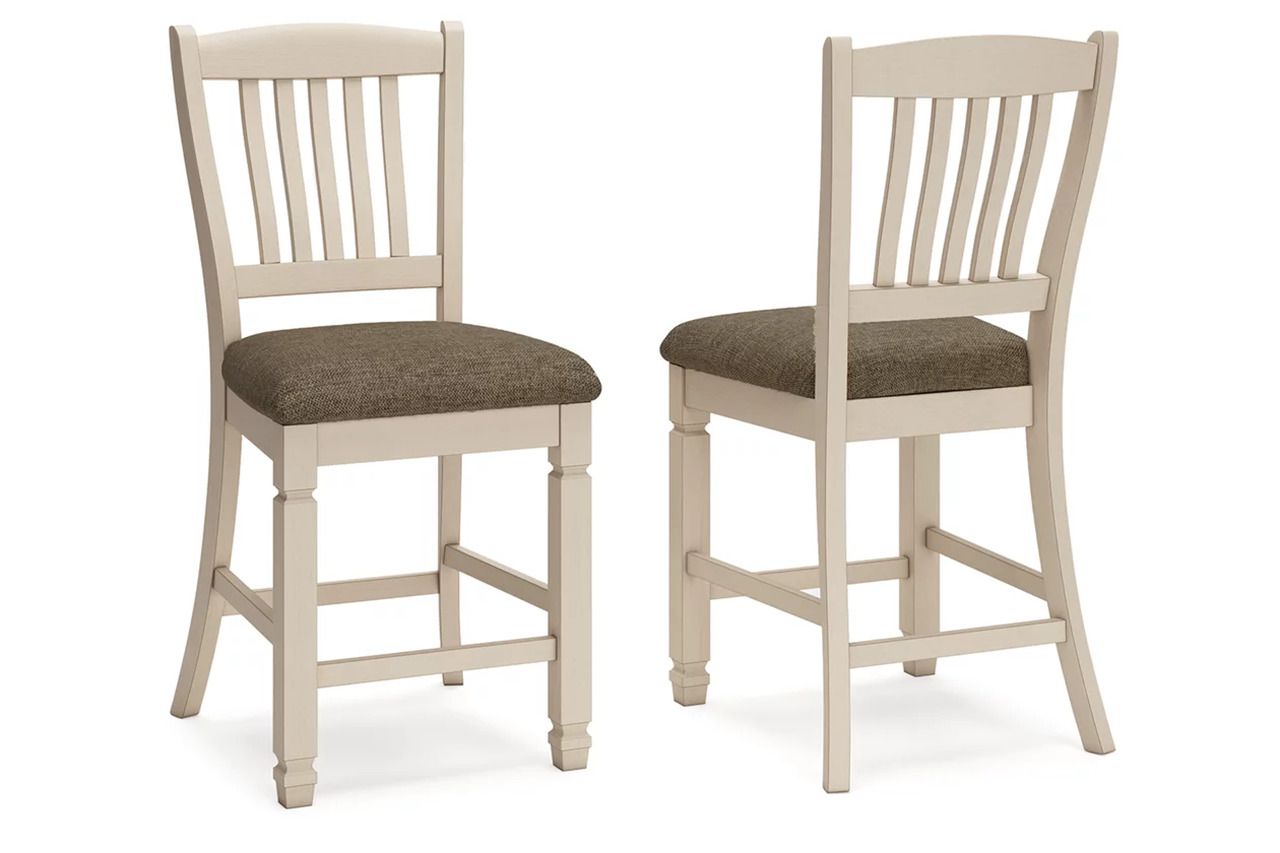 Bolanburg Two Tone Upholstered Barstool Set of 2 D647124