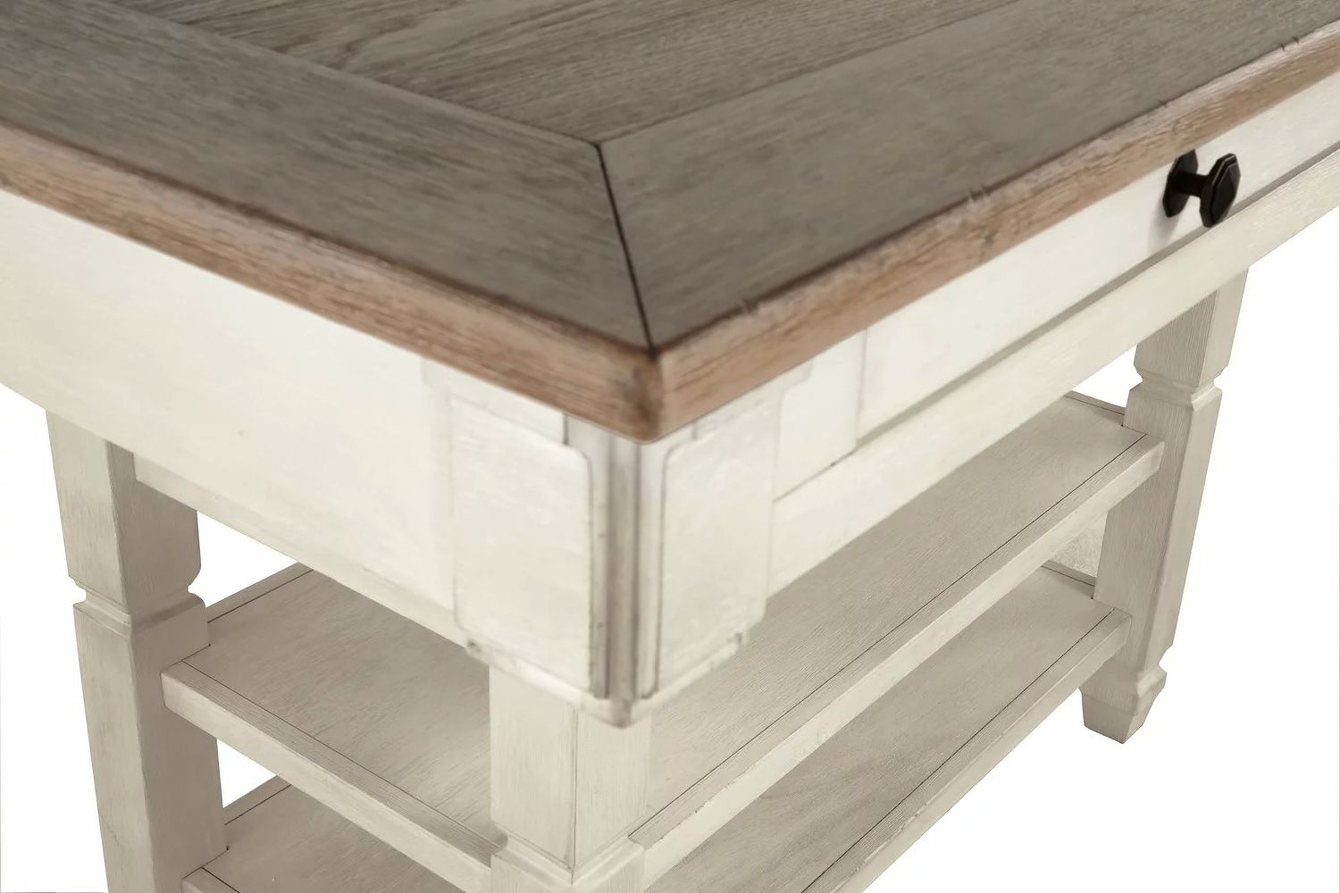 Bolanburg White and Gray Rectangular Counter Height Dining Table D64732
