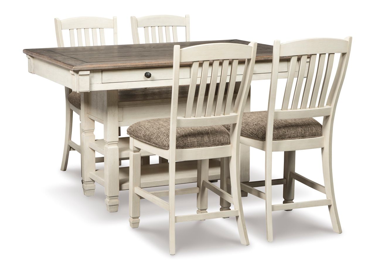 Bolanburg White and Gray Rectangular Counter Height Dining Table D64732