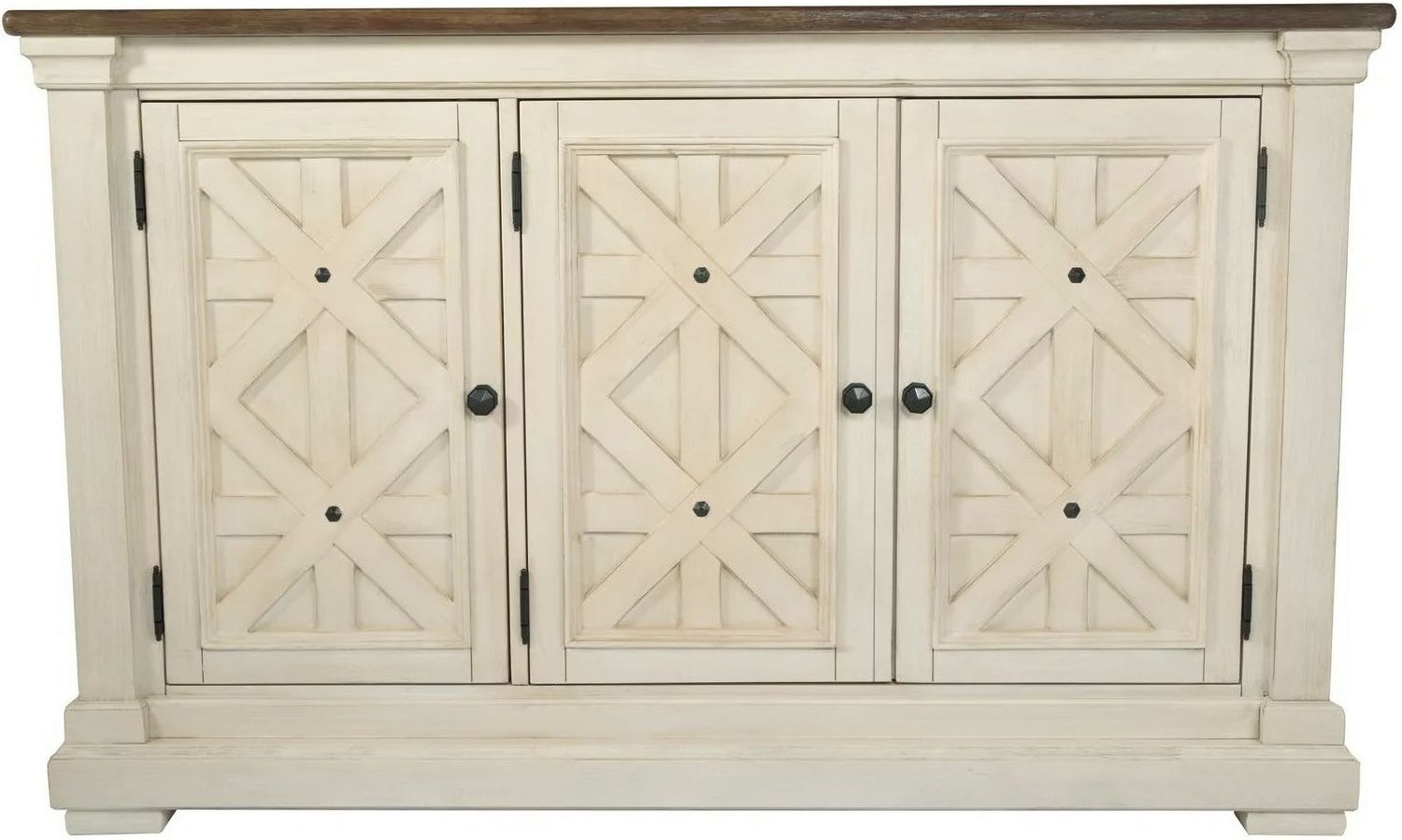 Bolanburg White and Gray Dining Server D64760