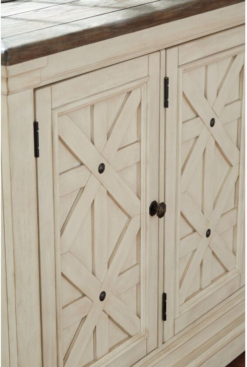 Bolanburg White and Gray Dining Server D64760