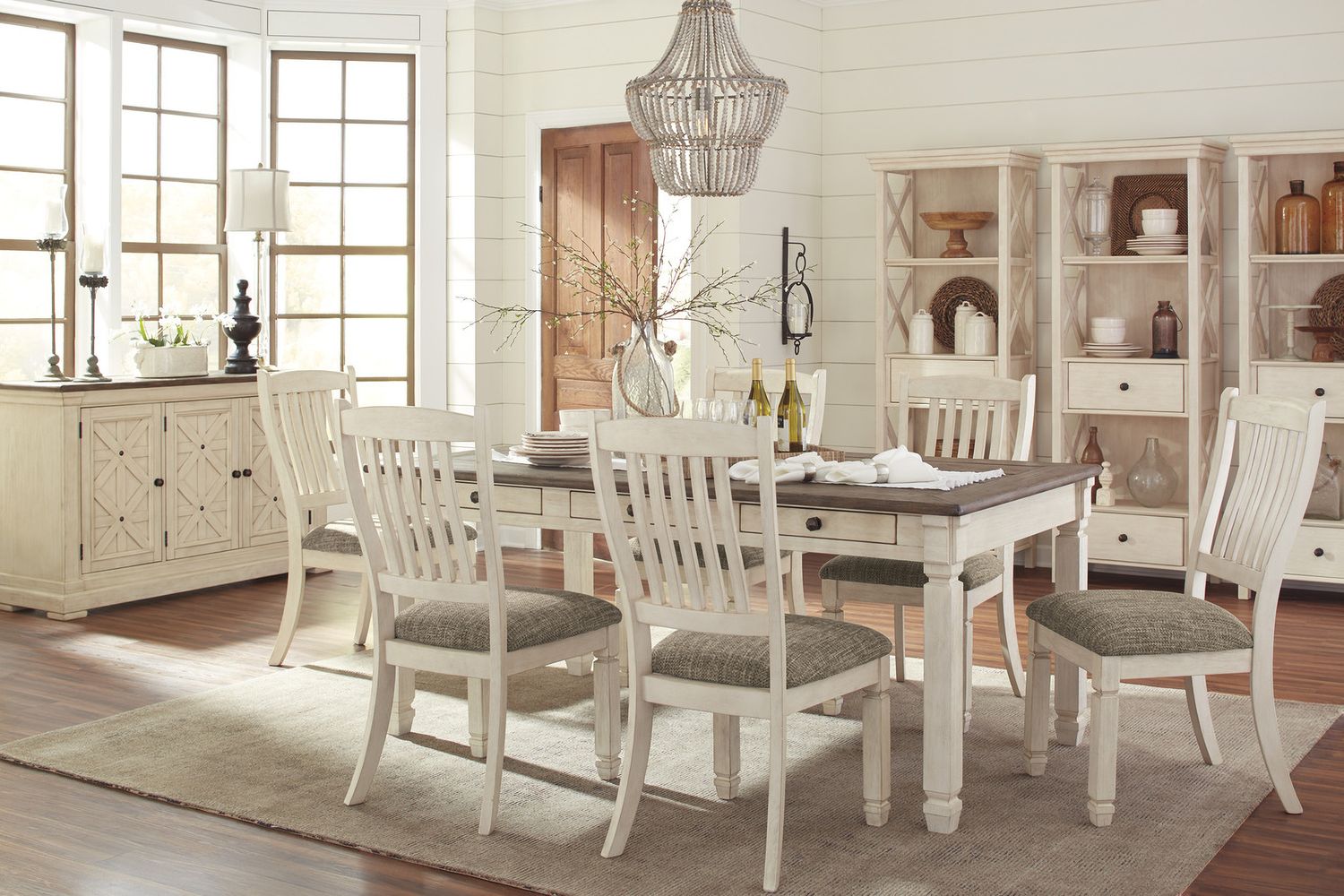 Bolanburg White and Gray Display Cabinet D64776
