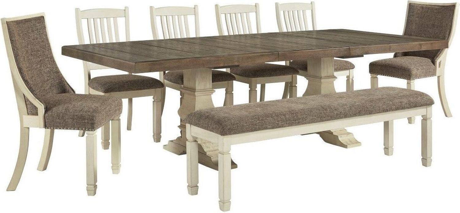 Bolanburg Two Tone Extendable Dining Table D647D17
