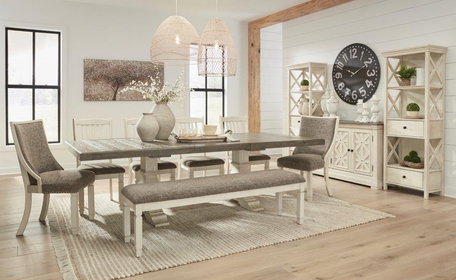 Bolanburg Two Tone Extendable Dining Table D647D17