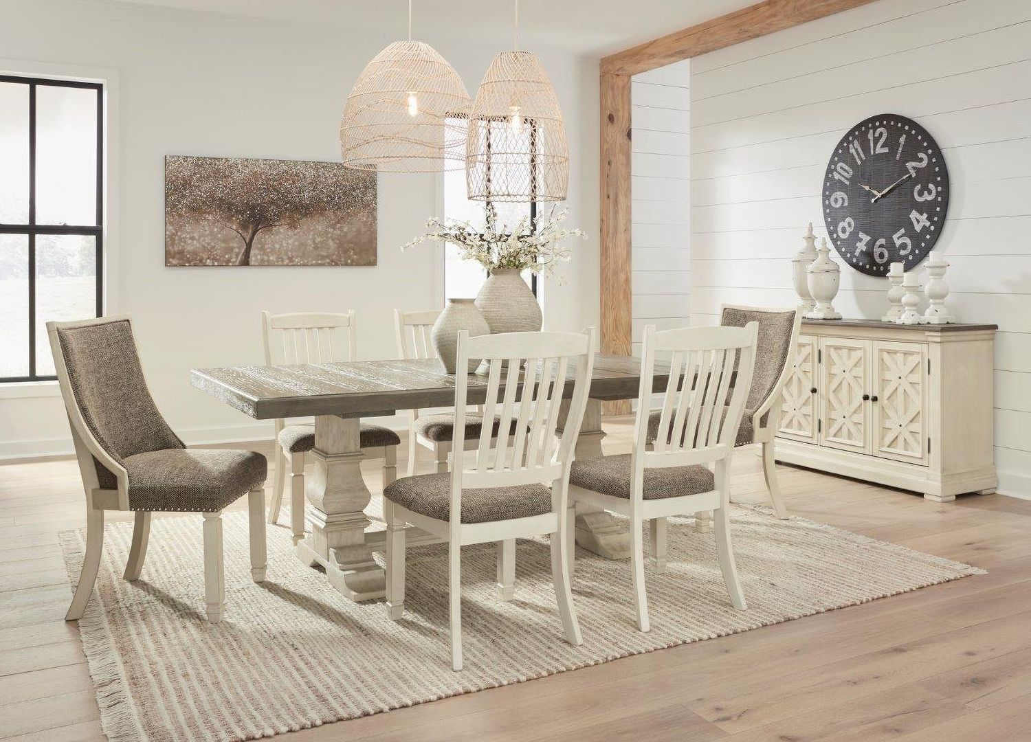 Bolanburg Two Tone Extendable Dining Table D647D17