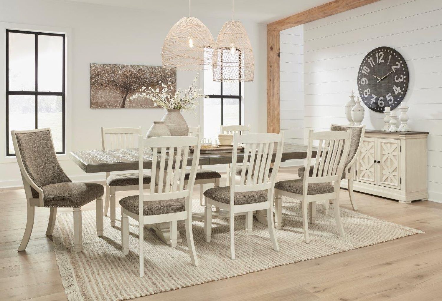 Bolanburg Two Tone Extendable Dining Table D647D17