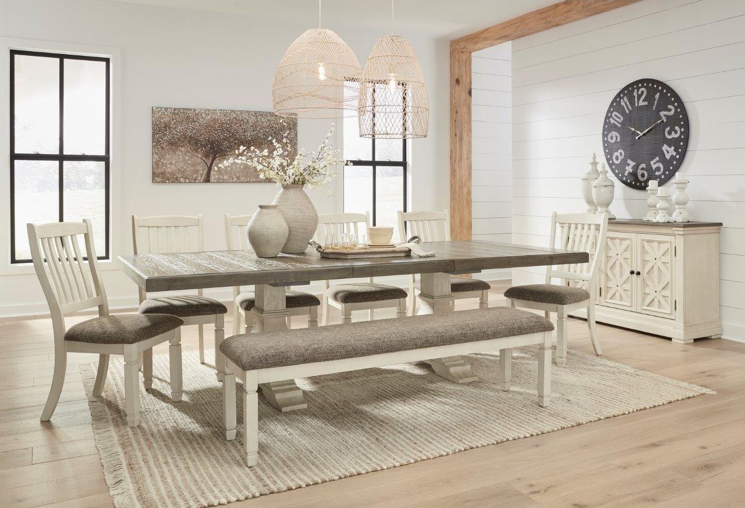 Bolanburg Two Tone Extendable Dining Table D647D17