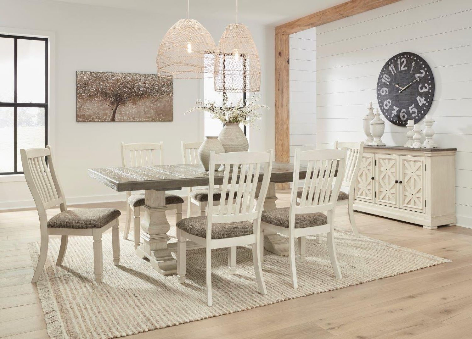 Bolanburg Two Tone Extendable Dining Table D647D17