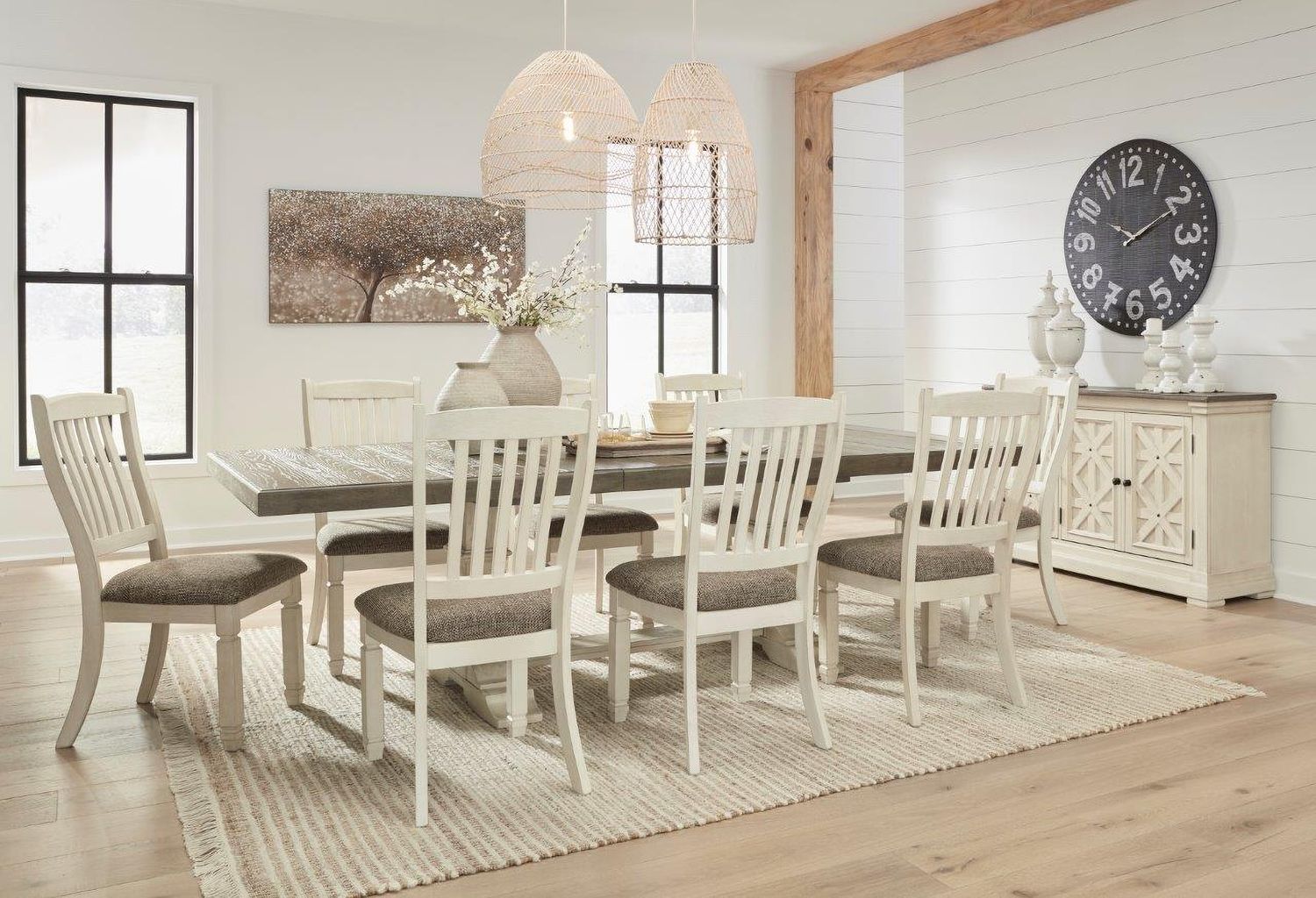 Bolanburg Two Tone Extendable Dining Table D647D17