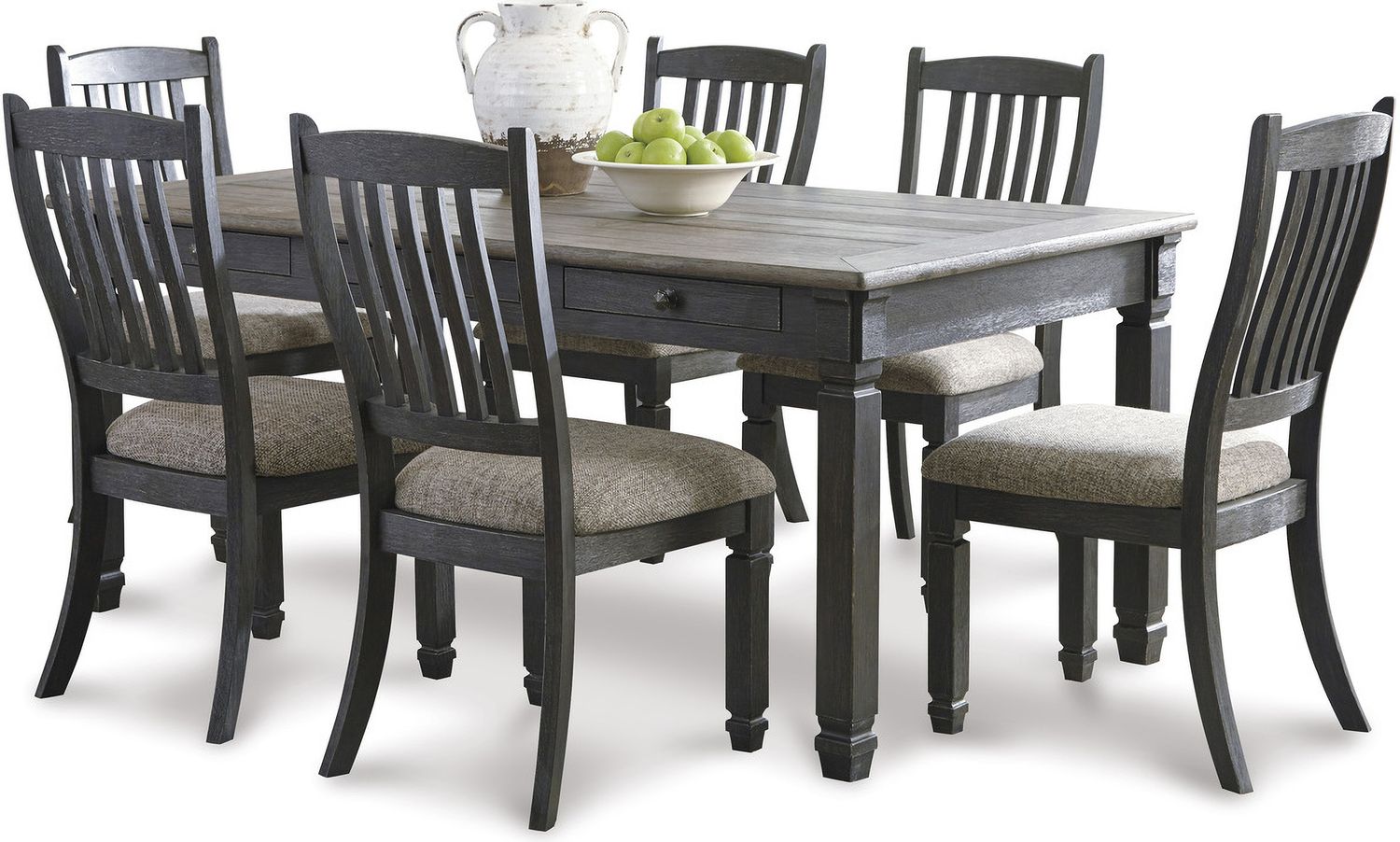 Tyler Creek Black And Gray Upholstered Side Chair Set of 2 D73601