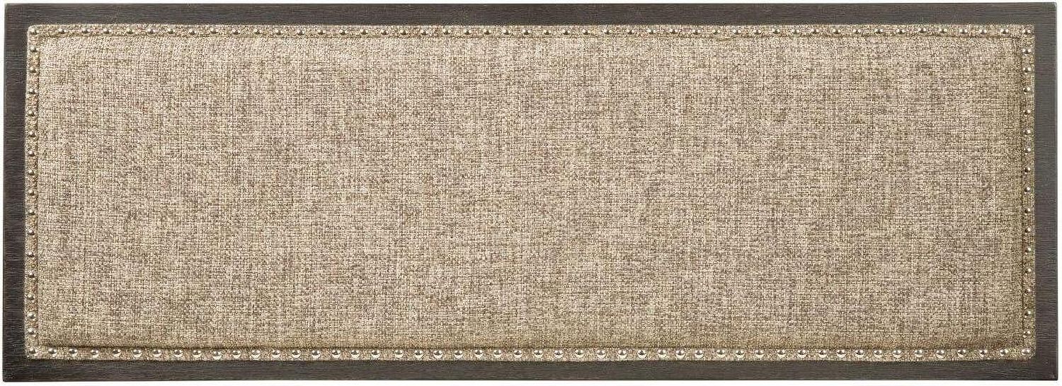 Tyler Creek Antique Black Double Counter Upholstered Bench D73609