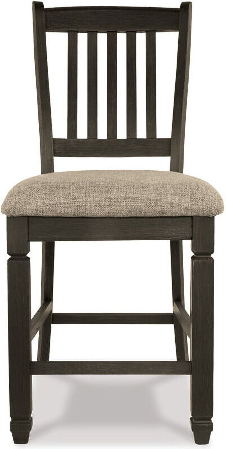 Tyler Creek Black And Gray Upholstered Barstool Set of 2 D736124