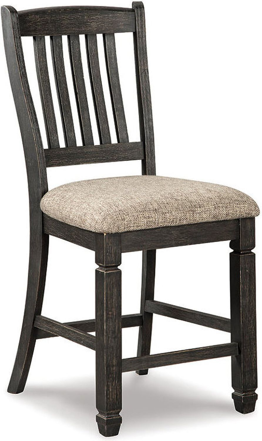 Tyler Creek Black And Gray Upholstered Barstool Set of 2 D736124