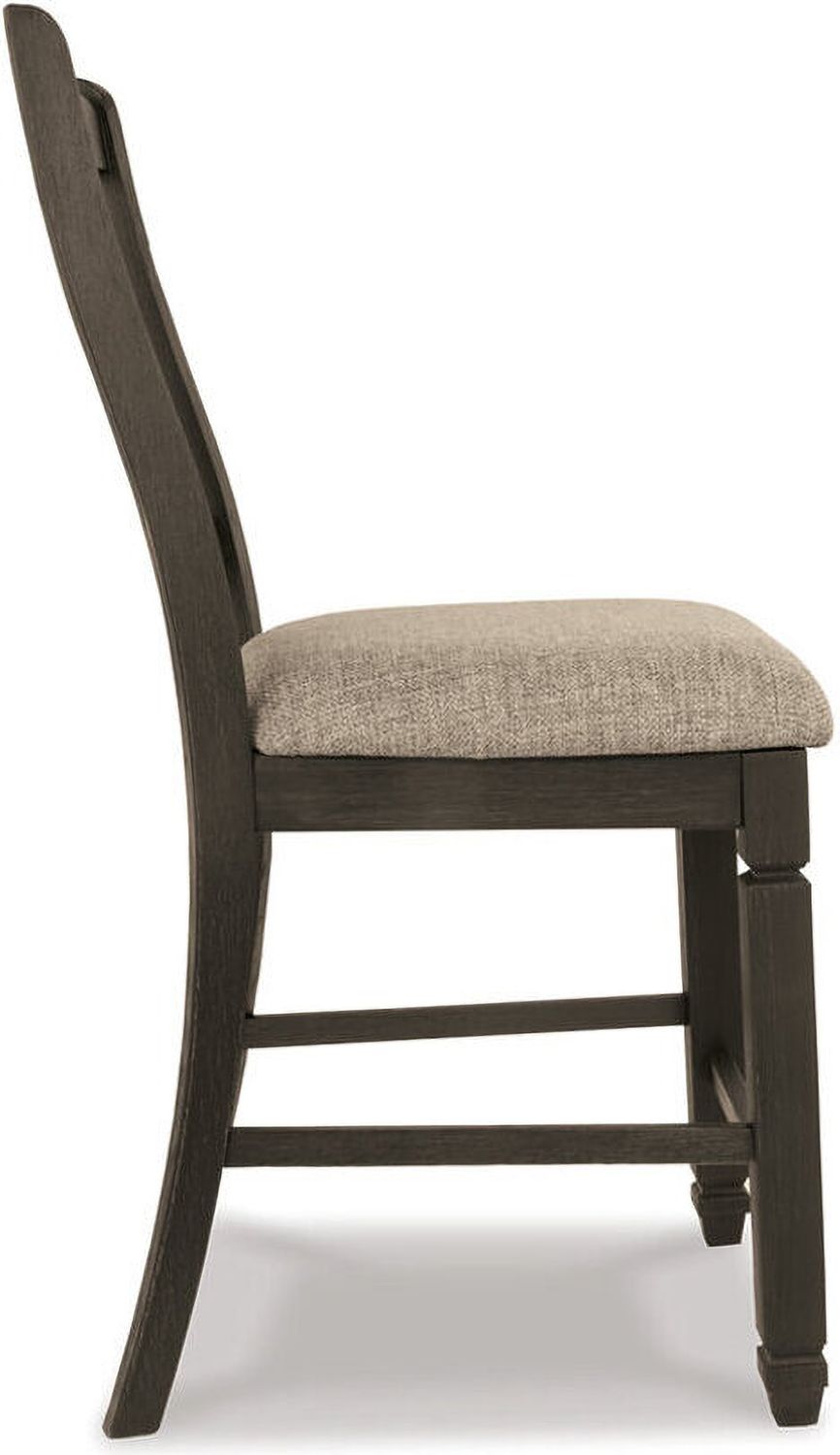 Tyler Creek Black And Gray Upholstered Barstool Set of 2 D736124