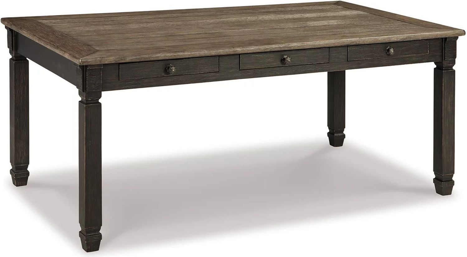Tyler Creek Black And Gray Rectangular Dining Table D73625